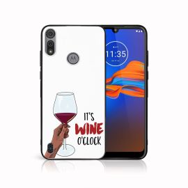 MY ART Cover in silicone Motorola Moto E6s WINE (006)