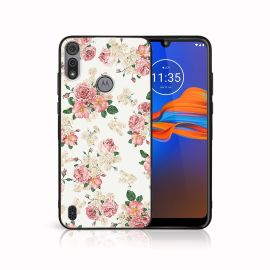 MY ART Cover in silicone Motorola Moto E6s PINK ROSES (016)