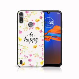 MY ART Cover in silicone Motorola Moto E6s BE HAPPY (019)