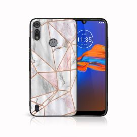 MY ART Cover in silicone Motorola Moto E6s PINK MARBLE (143)