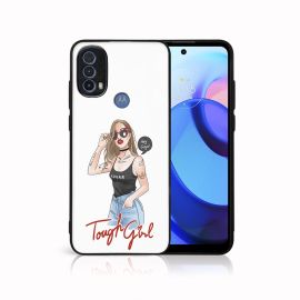 MY ART Cover protettiva Motorola Moto E30 / E40 TOUGH GIRL (131)