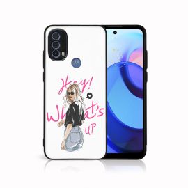MY ART Custodia protettiva per Motorola Moto E30 / E40 WHATSUP (132)