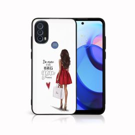 MY ART Custodia protettiva Motorola Moto E30 / E40 RED DRESS (137)