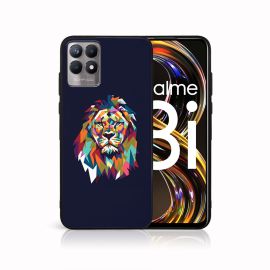 MY ART Custodia in silicone Realme 8i LION (046)