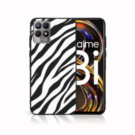 MY ART Custodia in silicone Realme 8i ZEBRA (049)