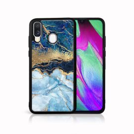 MY ART Cover protettiva Samsung Galaxy A40 BLUE MARBLE (141)