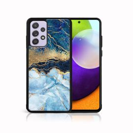 MY ART Cover in silicone Samsung Galaxy A72 BLUE MARBLE (141)