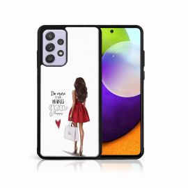 MY ART Cover in silicone Samsung Galaxy A72 RED DRESS (137)