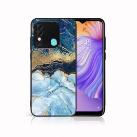 MY ART Custodia protettiva per Tecno Spark 8 - MARBLE BLUE (141)