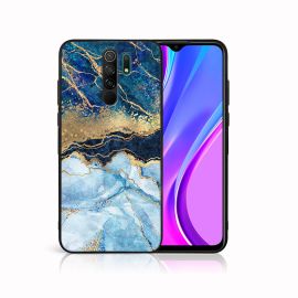 MY ART Cover in silicone Xiaomi Redmi 9 BLUE MARBLE (141)