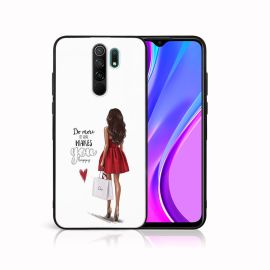 MY ART Cover in silicone Xiaomi Redmi 9 DRESS RED (137)