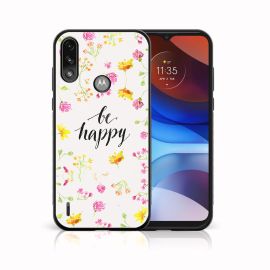 MY ART Cover in silicone Motorola Moto E7 Power / E7i Power BE HAPPY (019)