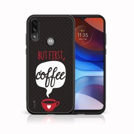 MY ART Cover in silicone Motorola Moto E7 Power / E7i Power COFFEE (056)