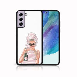 MY ART Cover in silicone Samsung Galaxy S21 FE 5G CHAMPAGNE (134)