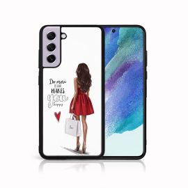MY ART Cover in silicone Samsung Galaxy S21 FE 5G DRESS RED (137)