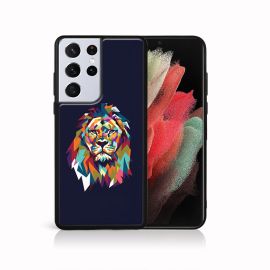 MY ART Cover in silicone Samsung Galaxy S21 Ultra 5G LION (046)
