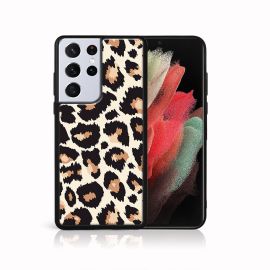 MY ART Cover in silicone Samsung Galaxy S21 Ultra 5G LEOPARDO (047)