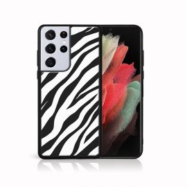 MY ART Cover in silicone Samsung Galaxy S21 Ultra 5G ZEBRA (049)