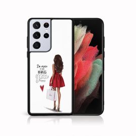 MY ART Cover in silicone Samsung Galaxy S21 Ultra 5G DRESS RED (137)