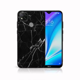 MY ART Custodia in silicone Xiaomi Redmi 9C MARBLE BLACK (142)