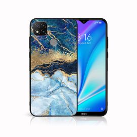 MY ART Cover in silicone Xiaomi Redmi 9C BLUE MARBLE (141)