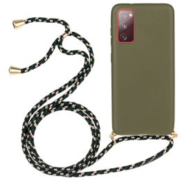 ROPE Cover con cordino Samsung Galaxy S20 FE verde scuro