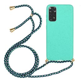 ROPE Cover con cordino Xiaomi Redmi Note 11 / Note 11S verde chiaro