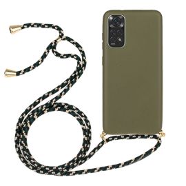 ROPE Cover con cordino Xiaomi Redmi Note 11 / Note 11S verde scuro