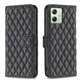 LATTICE Custodia protettiva per Motorola Moto G54 5G / G54 5G Power Edition / G54 5G / G54 5G Power Edition Power Edition nera