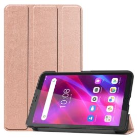 LEATHER Flip in PELLE per Lenovo Tab M7 3rd Gen oro rosa