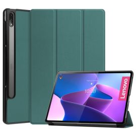 LEATHER ZaklÔpacà obal pre Lenovo Tab P12 Pro zelený