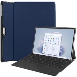 Custodia Flip LEATHER per Microsoft Surface Pro 9 blu
