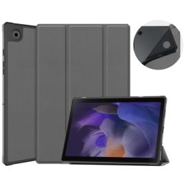 Custodia Flip LEATHER per Samsung Galaxy Tab A8 (SM-X205 / SM-X200) grigia