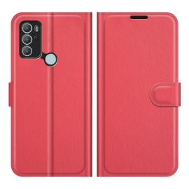 LITCHI Cover protettiva per Motorola Moto G60s rossa