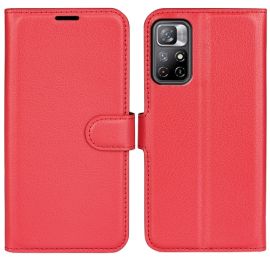 LITCHI Cover protettiva per Xiaomi Poco M4 Pro 5G / Redmi Note 11S 5G rossa
