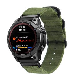 Cinturino in NYLON per Garmin Fenix 7 verde