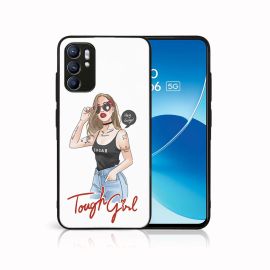 MY ART Cover in silicone Oppo Reno6 5G TOUGH GIRL (131)