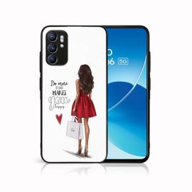 MY ART Cover in silicone Oppo Reno6 5G DRESS RED (137)