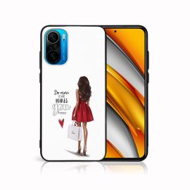 MY ART Cover in silicone Xiaomi Poco F3 DRESS RED (137)