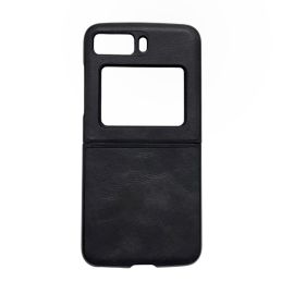 LEATHER Cover in plastica Motorola Razr 2022 5G nera