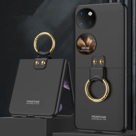 GKK HOOK Cover in plastica con supporto Huawei P50 Pocket nero