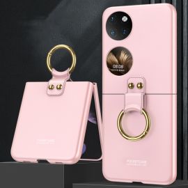 GKK HOOK Cover in plastica con supporto Huawei P50 Pocket rosa