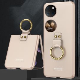 GKK HOOK Cover in plastica con supporto Huawei P50 Pocket oro