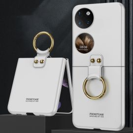 GKK HOOK Cover in plastica con supporto Huawei P50 Pocket argento