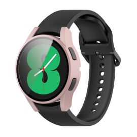 Cover protettiva con vetro temperato per Samsung Galaxy Watch 4 40mm rosa