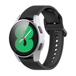 Cover protettiva con vetro temperato per Samsung Galaxy Watch 4 40mm argento