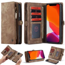 WALLET Custodia con portafoglio 2 in 1 Apple iPhone 11 Pro Max marrone