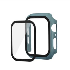 ENKAY Custodia con vetro temperato per Apple Watch 6 / SE / 5 / 4 40mm verde