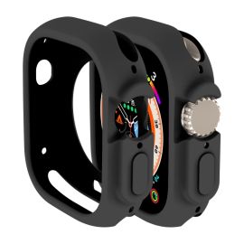 Custodia in TPU HALF COVER per Apple Watch Ultra 1 / 2 / 3 49mm nera
