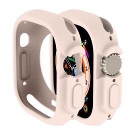 Cover in TPU HALF COVER per Apple Watch Ultra 1 / 2 / 3 49mm rosa chiaro